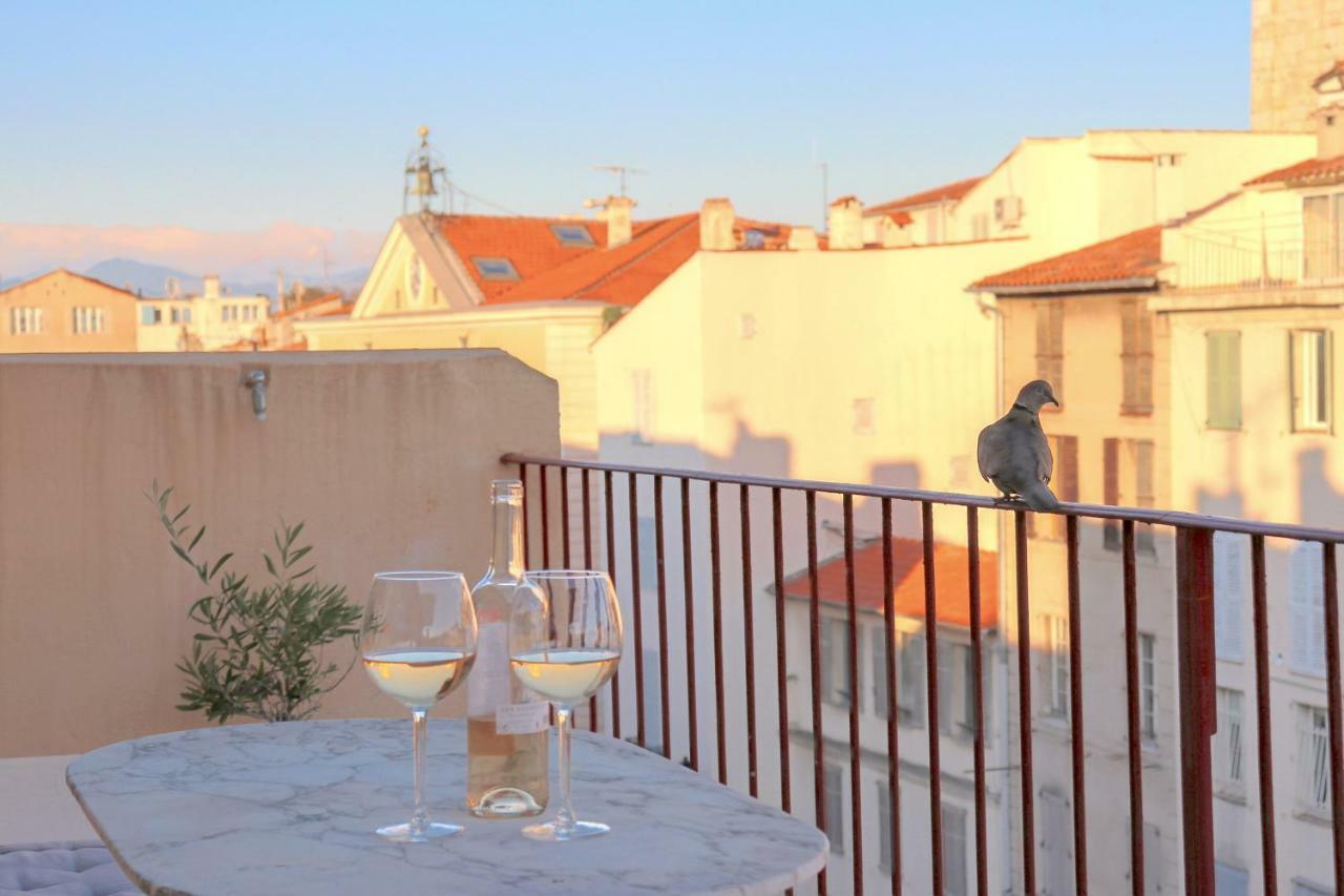 Clt - Unique Duplex & Terrace On The Provencal Market Antibes Eksteriør bilde